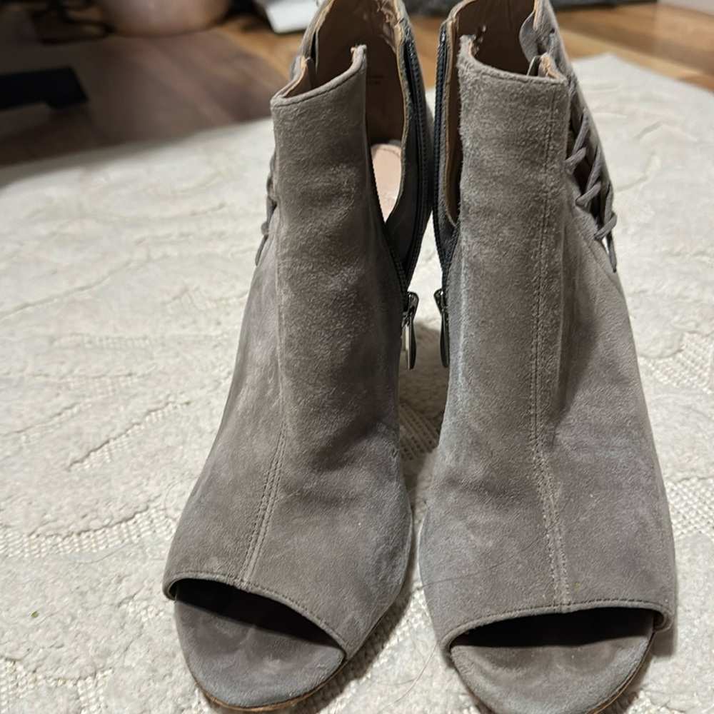 French Connection Booties- grey suede